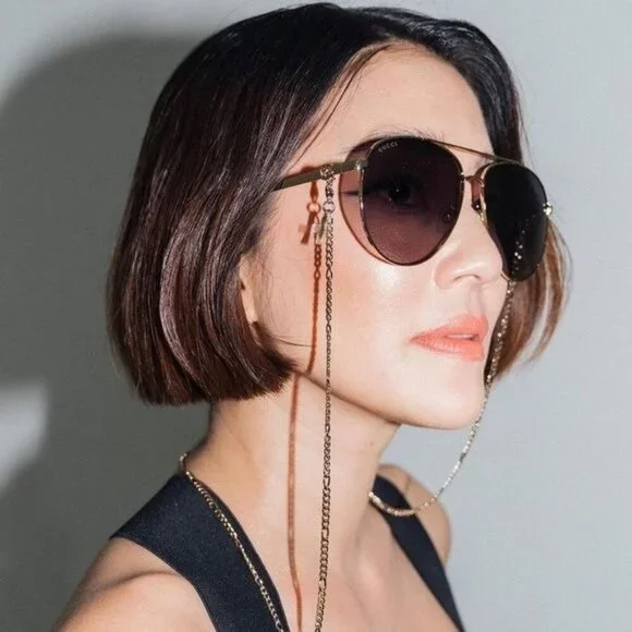 NWT Gucci GG1088S - 001 Aviator Chain Sunglasses - Picture 10 of 14